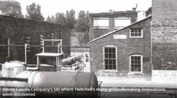 Emery Candle Company's lab where Twitchell's many groundbreaking innovations were discovered